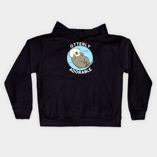 Otterly Adorable Utterly Cute Otter Pun Kids Hoodie